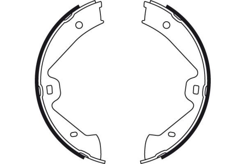 TRW Bremsbackensatz, Feststellbremse GS8776