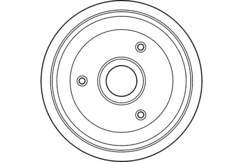 2x TRW Bremstrommel DB4129
