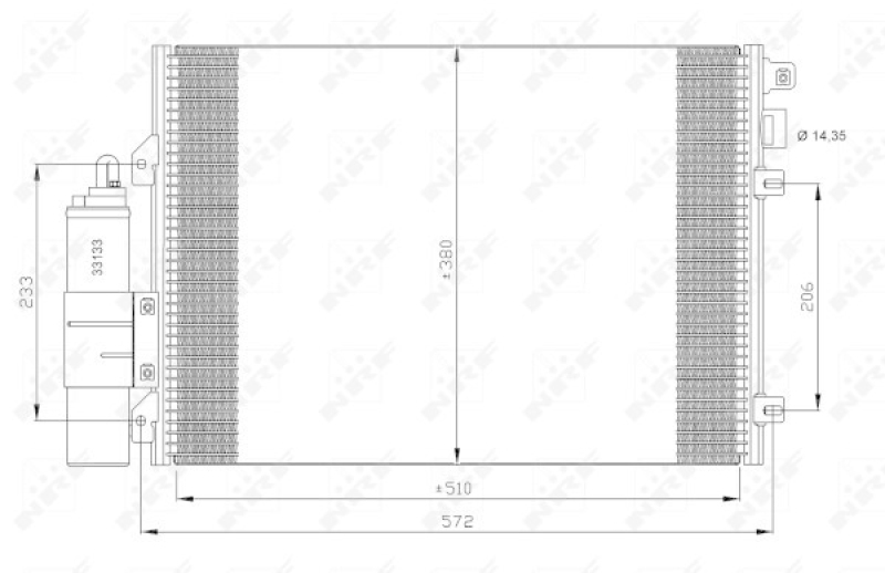 NRF Kondensator, Klimaanlage EASY FIT 35771