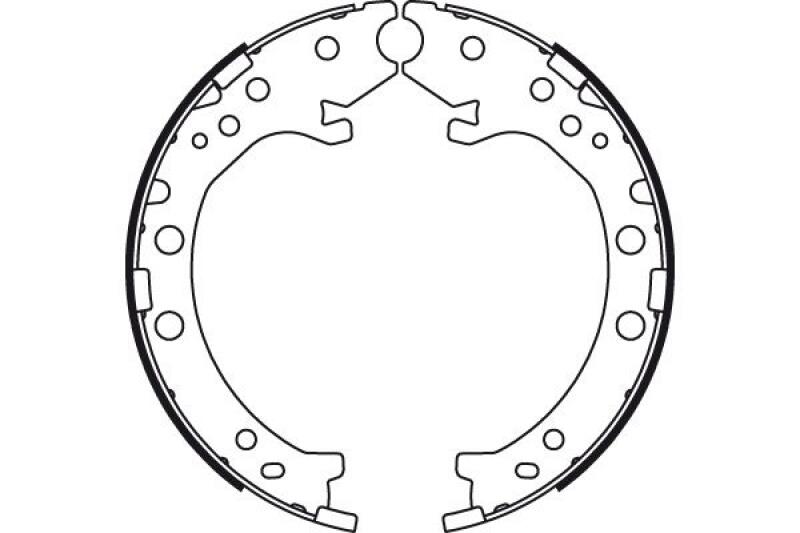 TRW Brake Shoe Set, parking brake