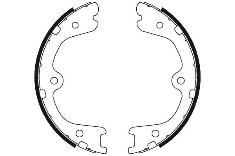 TRW Bremsbackensatz, Feststellbremse GS8791