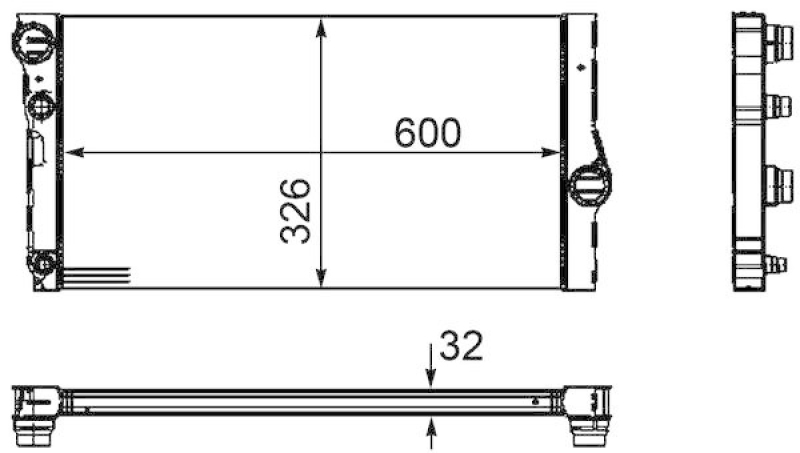 MAHLE Radiator, engine cooling BEHR *** PREMIUM LINE ***