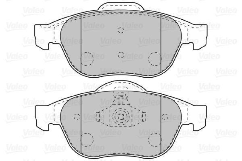 VALEO Bremsbelagsatz, Scheibenbremse 598993