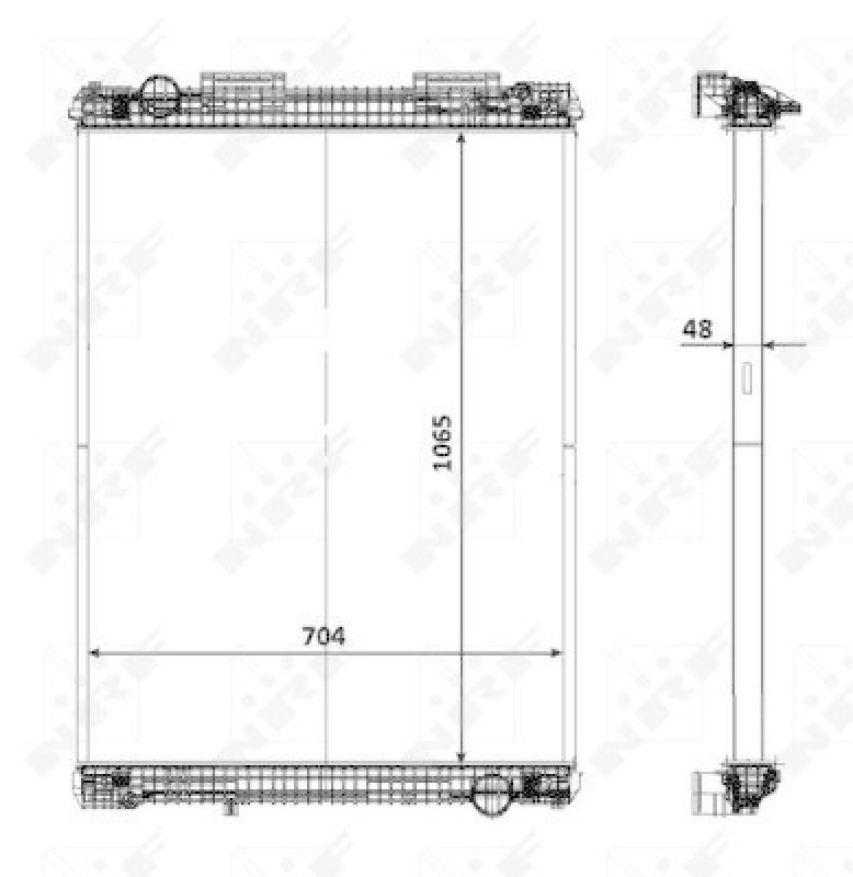 NRF Radiator, engine cooling