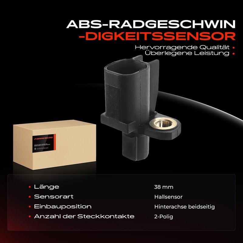 2x Frankberg ABS Sensor Hinten 5481FB0062123