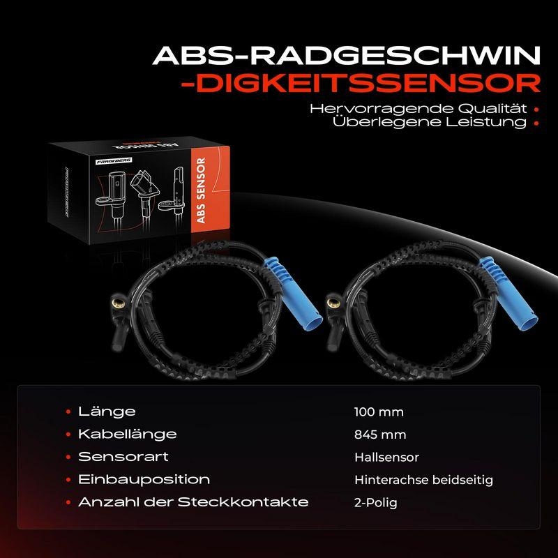 2x Frankberg ABS Sensor Hinten 5481FB0062128
