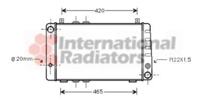 VAN WEZEL Radiator, engine cooling