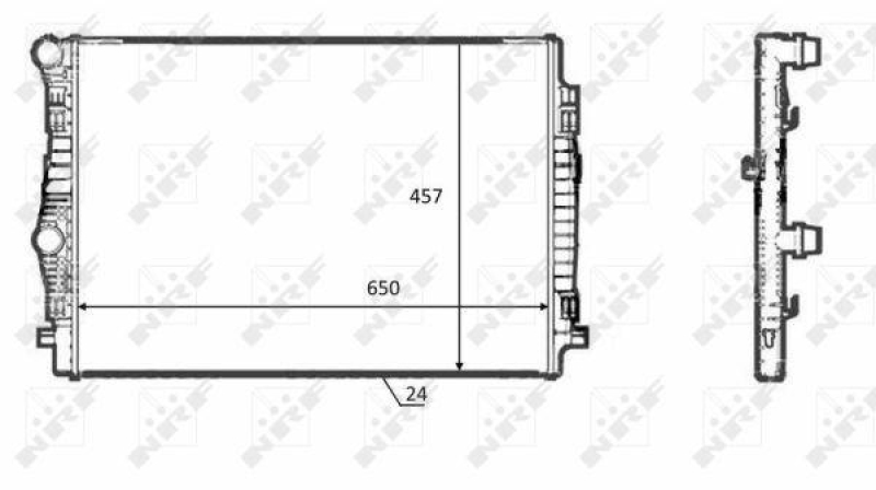NRF Radiator, engine cooling