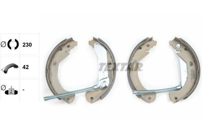 TEXTAR Bremsbackensatz 91077500