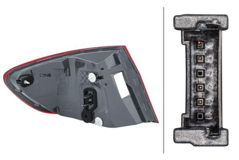 HELLA Heckleuchte 2SD 010 234-101