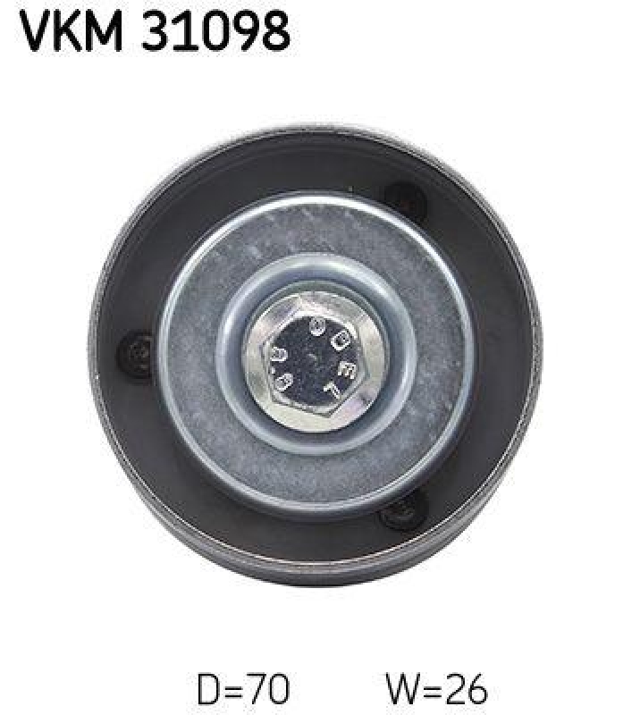 SKF Umlenk-/Führungsrolle, Keilrippenriemen VKM 31098