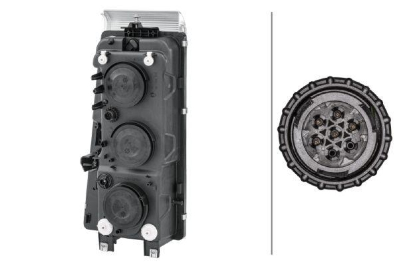 Hella Hauptscheinwerfer H1 H7 rechts passend für Renault Trucks Magnum E.tech 48
