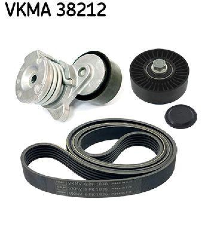 SKF Keilrippenriemensatz VKMA 38212
