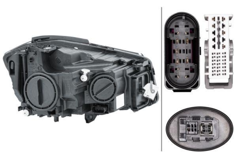 1x Hella Xenon Hauptscheinwerfer D1S H7 LED Links passend für Mercedes A-Klasse