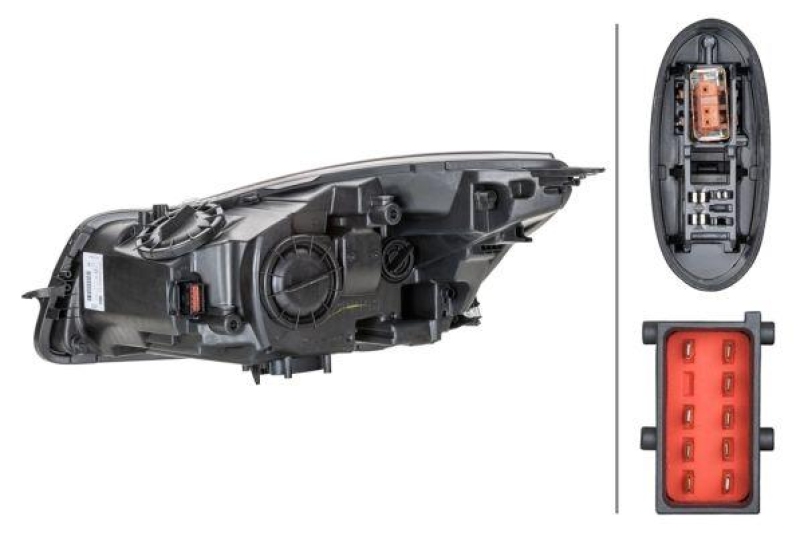 1x Hella Bi-Xenon Hauptscheinwerfer D1S H11 Rechts passend für Opel Insi...