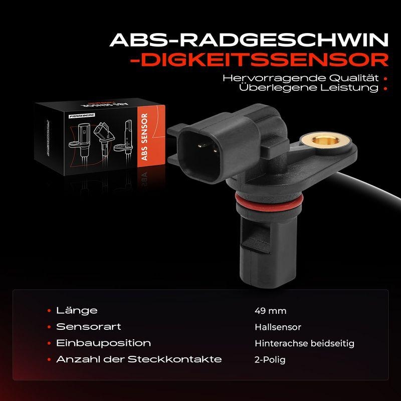 2x Frankberg ABS Sensor Hinten 5481FB0062205