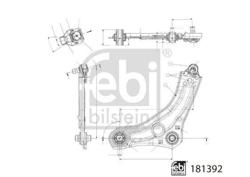 FEBI BILSTEIN Querlenker Lenker Radaufhängung