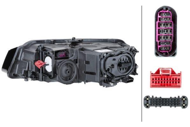1x Hella Hauptscheinwerfer LED Rechts passend für Audi A8 D4 S8 BJ ab 10/2013 1EX 011 496-521