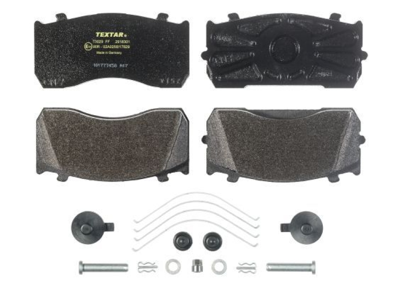 TEXTAR Bremsbelagsatz, Scheibenbremse 2918301