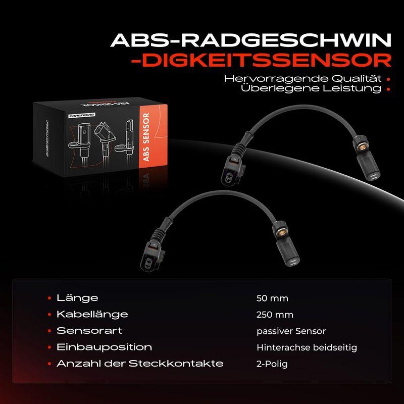 2x Frankberg ABS Sensor Hinten 5481FB0062213