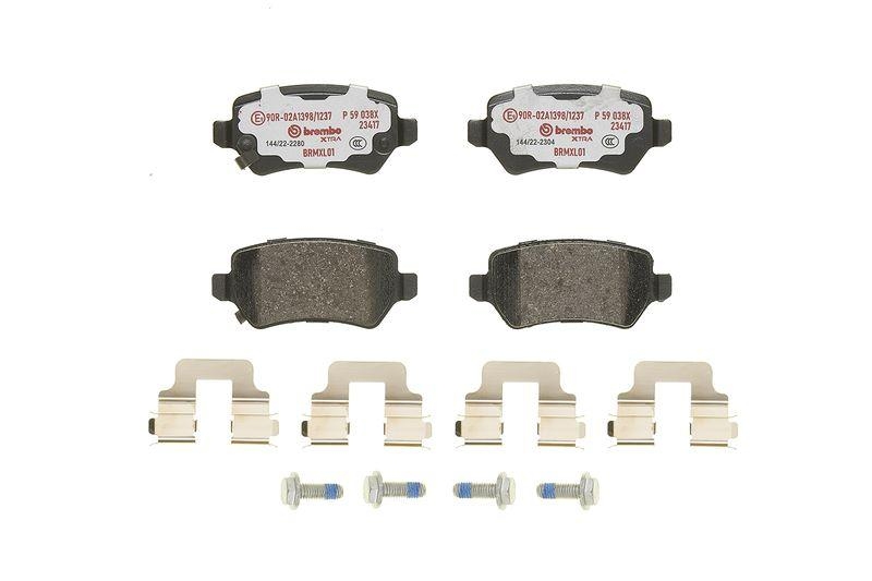 BREMBO Brake Pad Set, disc brake BREMBO XTRA LINE