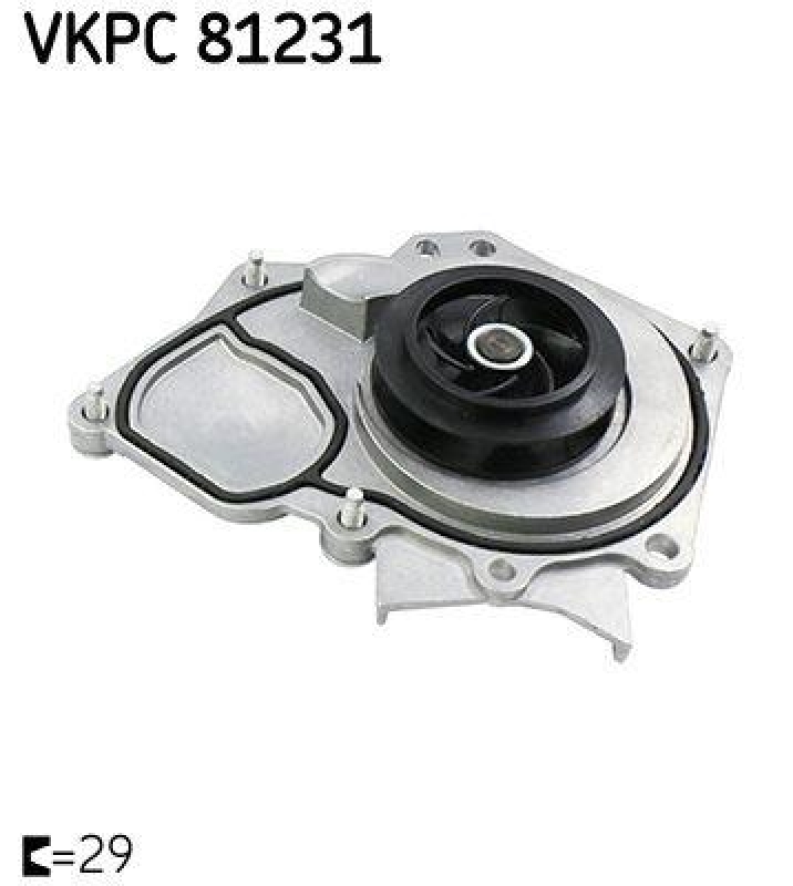 SKF Wasserpumpe, Motorkühlung VKPC 81231