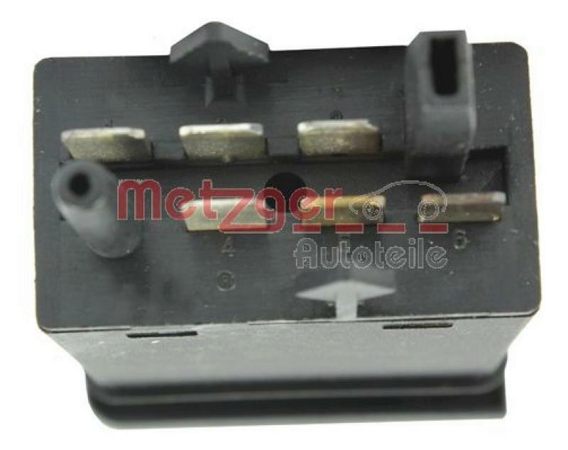 METZGER Switch, rear window heating genuine