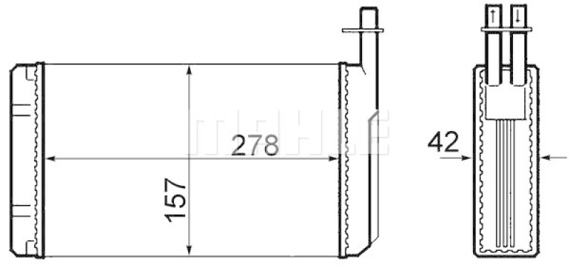 MAHLE Wärmetauscher, Innenraumheizung BEHR
