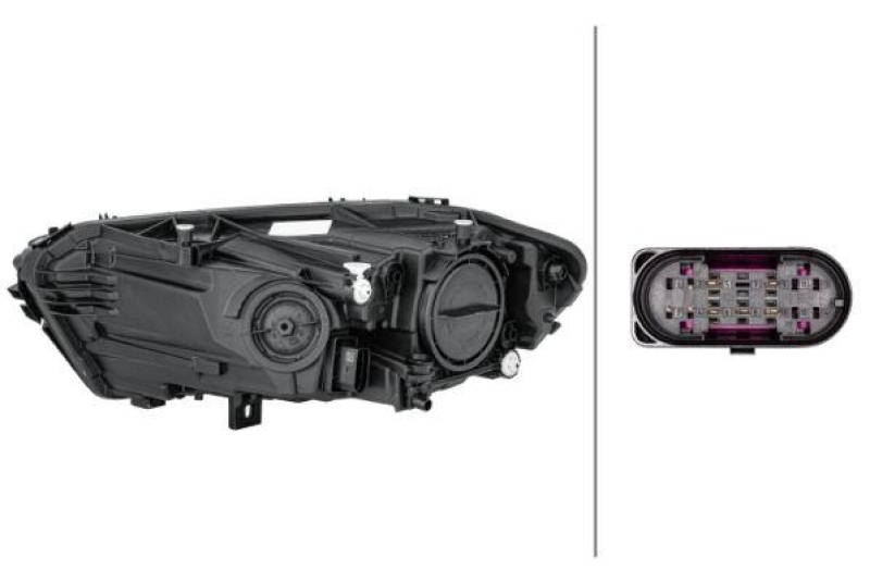 1x Hella Hauptscheinwerfer H7 Rechts passend für Mercedes A-Klasse W177 200 V177