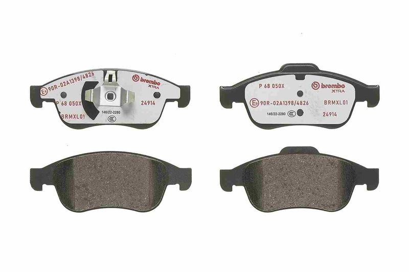 BREMBO Brake Pad Set, disc brake BREMBO XTRA LINE