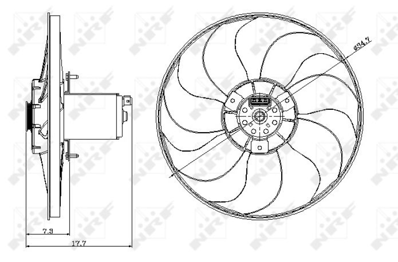 NRF Fan, engine cooling