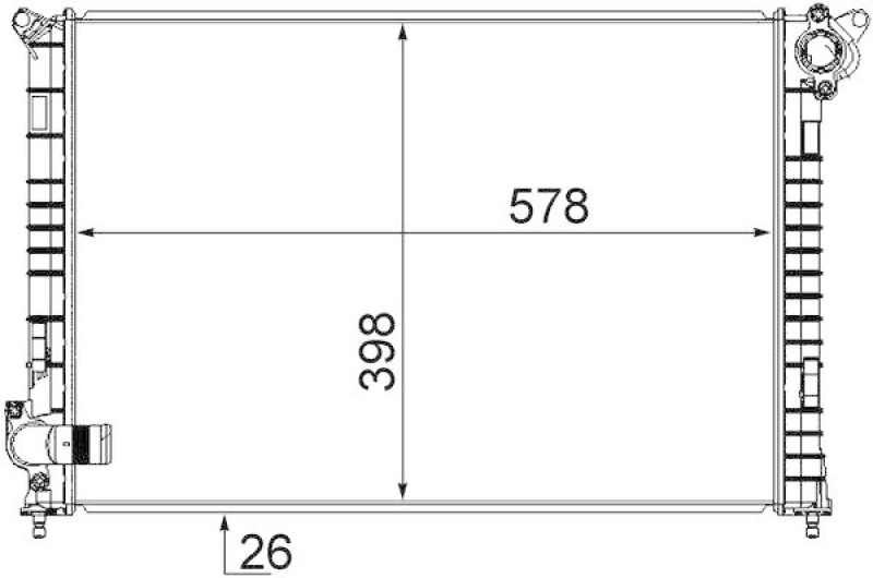 MAHLE Radiator, engine cooling BEHR