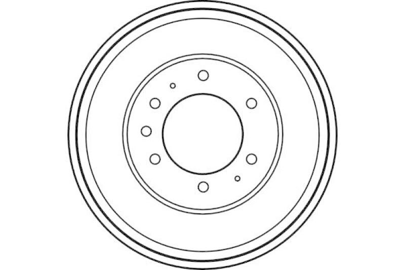 2x TRW Bremstrommel DB4249