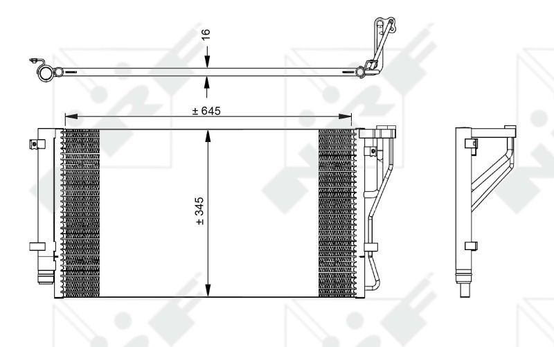 NRF Kondensator, Klimaanlage EASY FIT 35980