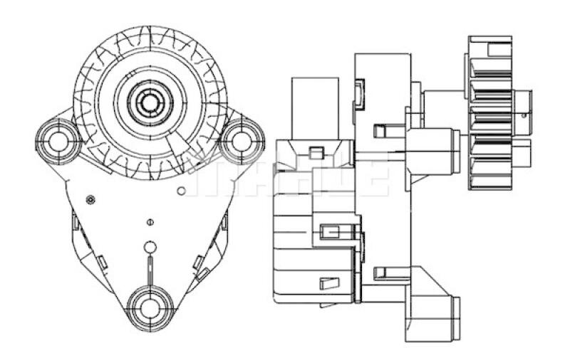 MAHLE Stellelement, Mischklappe BEHR *** PREMIUM LINE ***