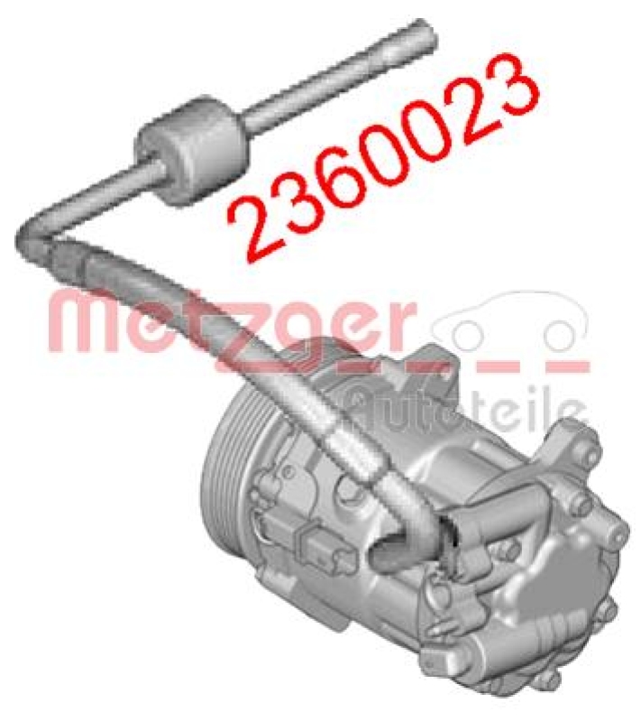 METZGER Hochdruck-/Niederdruckleitung, Klimaanlage 2360023