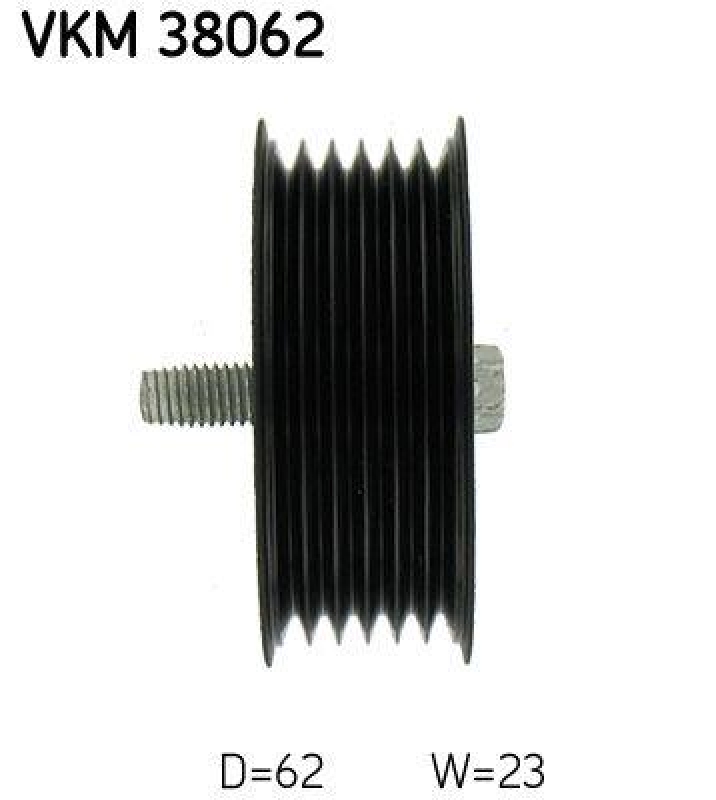 SKF Umlenk-/Führungsrolle, Keilrippenriemen VKM 38062