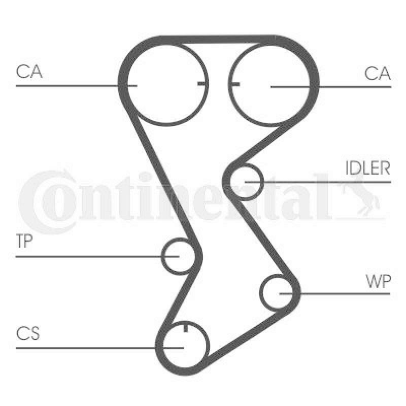 CONTINENTAL CTAM Zahnriemen