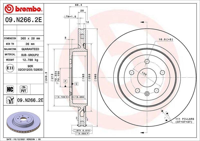 BREMBO Bremsensatz, Scheibenbremse BEYOND LINE - EV