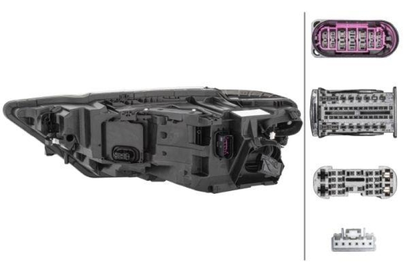 1x Hella Hauptscheinwerfer LED Rechts passend für Audi A8 D5 4N2 50 TDI 55 Tfsi 1EX 012 863-421