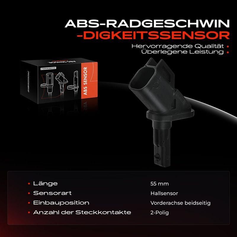 2x Frankberg ABS Sensor Vorne 5481FB0062291