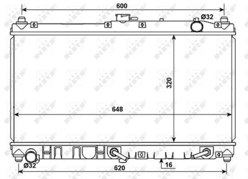 NRF Radiator, engine cooling