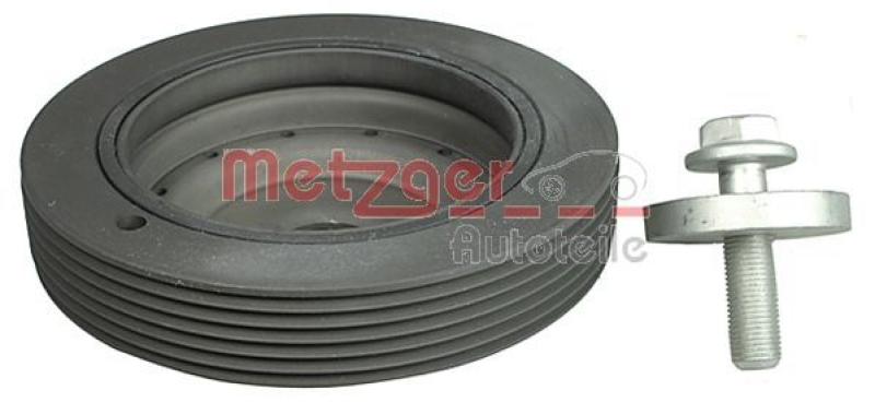 METZGER Riemenscheibe, Kurbelwelle KIT + 6400009