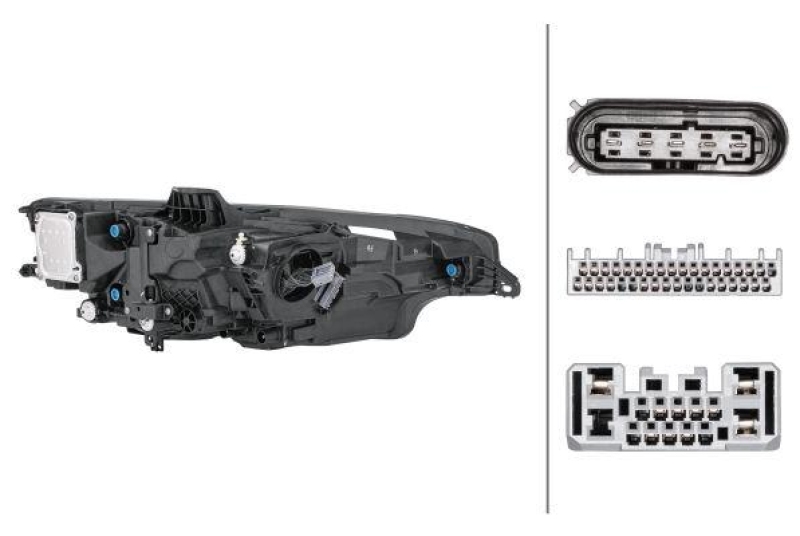 1x Hella Hauptscheinwerfer LED Links passend für Volvo V60 2 D4 D3 T5 T6 T8 1EX 013 501-911