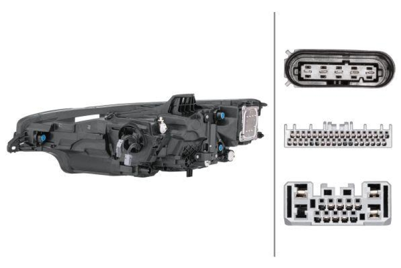 1x Hella Hauptscheinwerfer LED Rechts passend für Volvo V60 2 D4 D3 T5 T6 T8