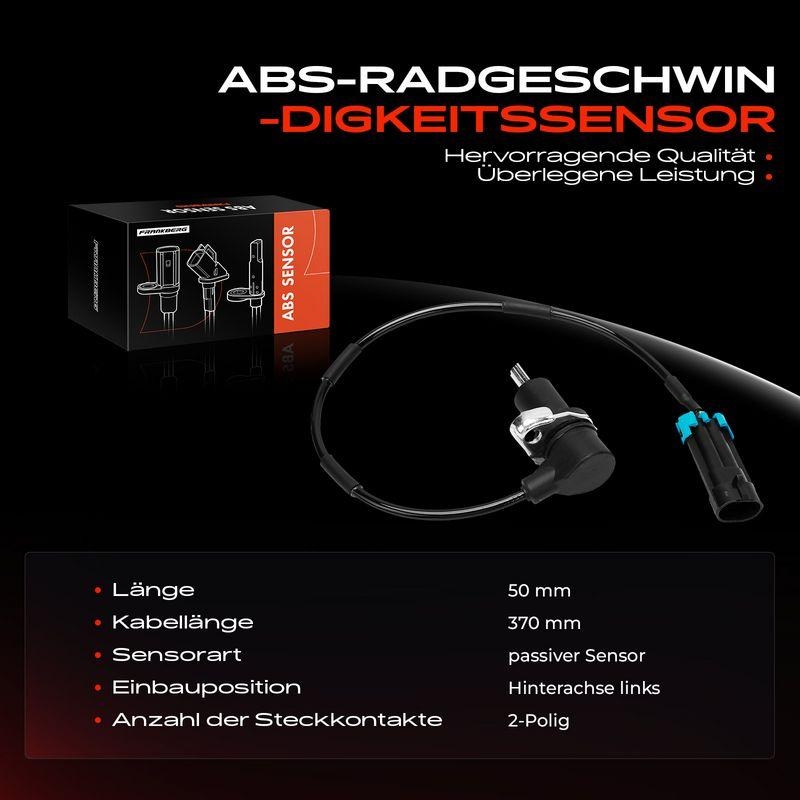 1x Frankberg ABS Sensor Hinterachse links 5481FB0044094