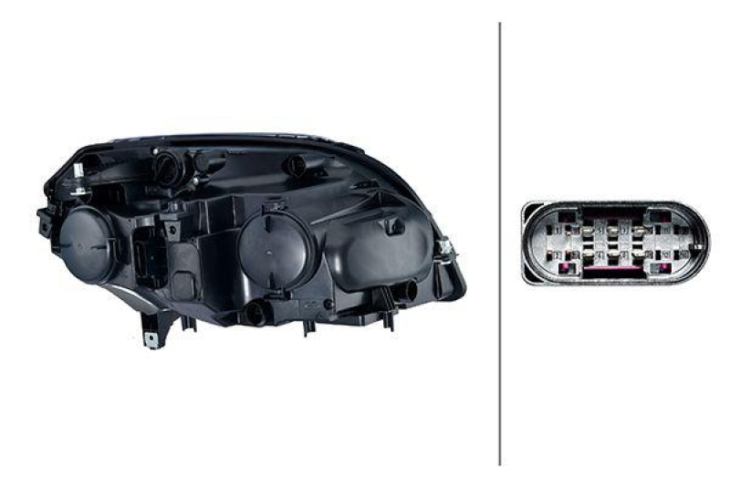 1x Hella Hauptscheinwerfer H7 Links passend für Mercedes GLK-Klasse X204 250 320