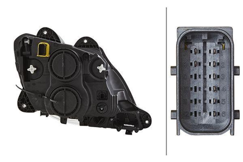 Hella Hauptscheinwerfer H7 H1 links passend für DAF XF FA 440 FTG 460 FTN FAD 1ED 010 116-511