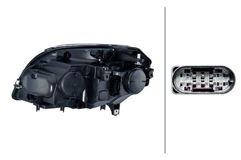 1x Hella Hauptscheinwerfer H7 Rechts passend für Mercedes GLK-Klasse X204 250