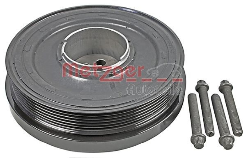 METZGER Riemenscheibe, Kurbelwelle KIT + 6400031